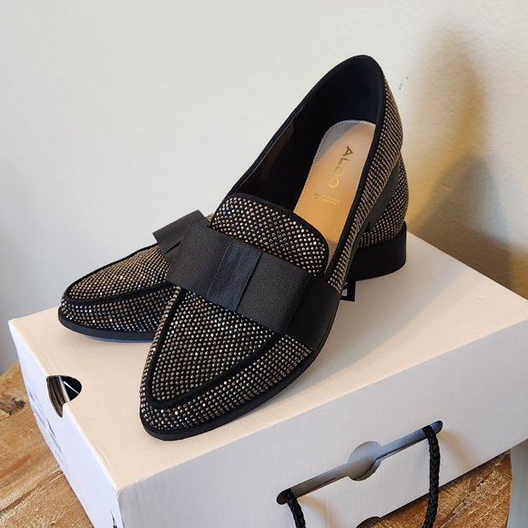 Aldo Rhinestone Loafers - Picture 4 of 9